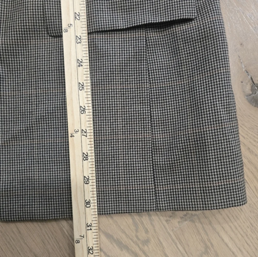 Chaps Ralph‎ Lauren Mens Blazer Dark Brown Check 100% Wool Jacket Sport Coat 40R
